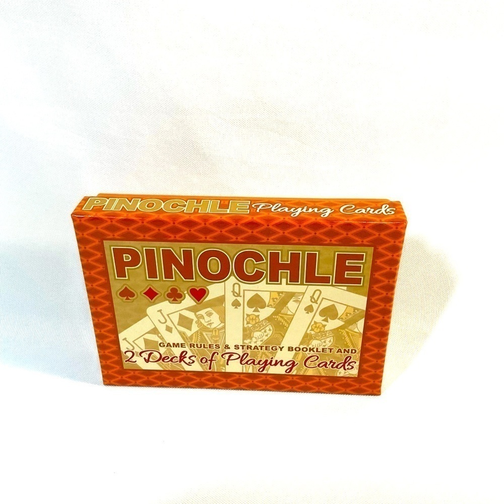Pinochle Playing Cards 2 Deck Set With Rules Family Card Game